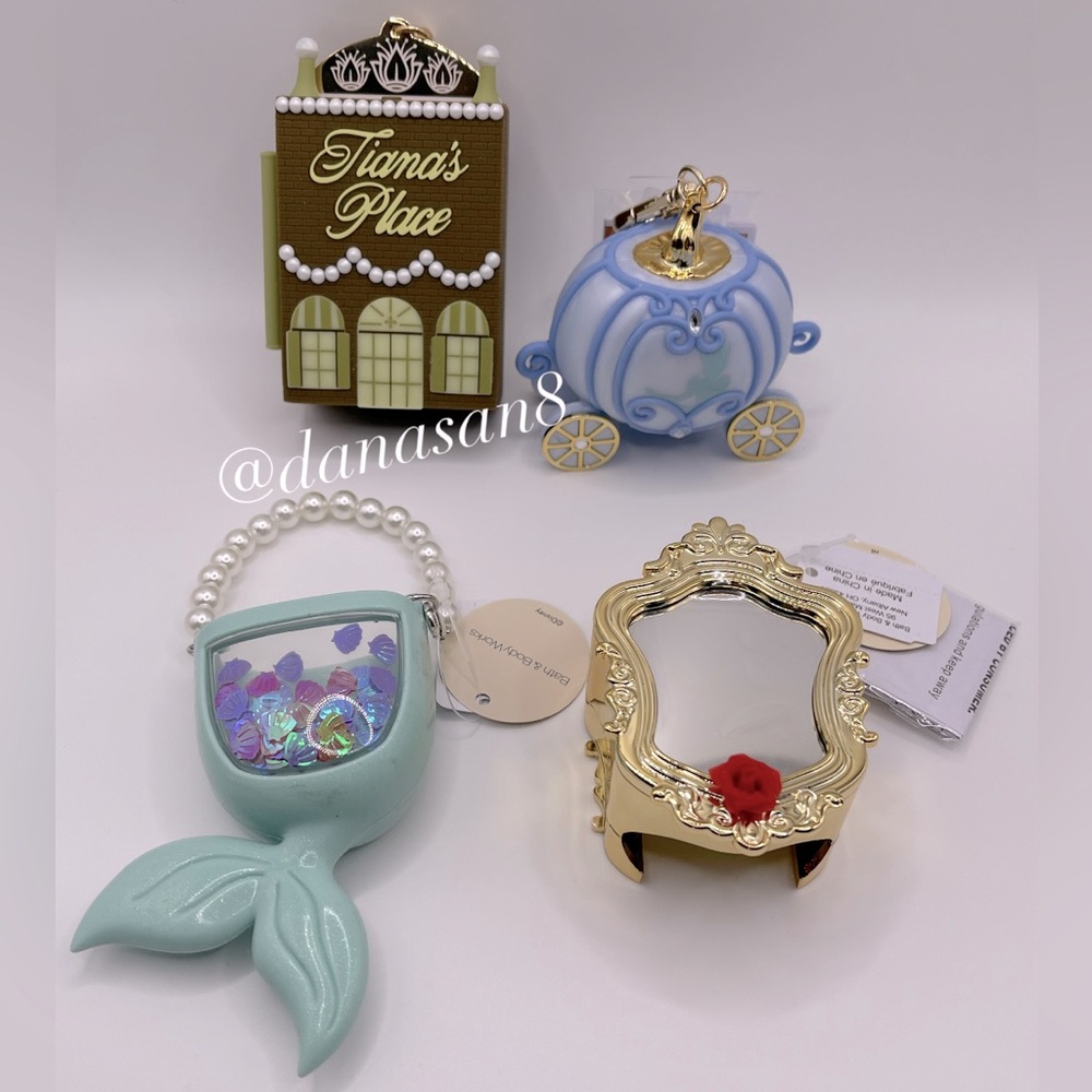 Bath & Body Works Disney Princess Pocketbac Holder Set of 4